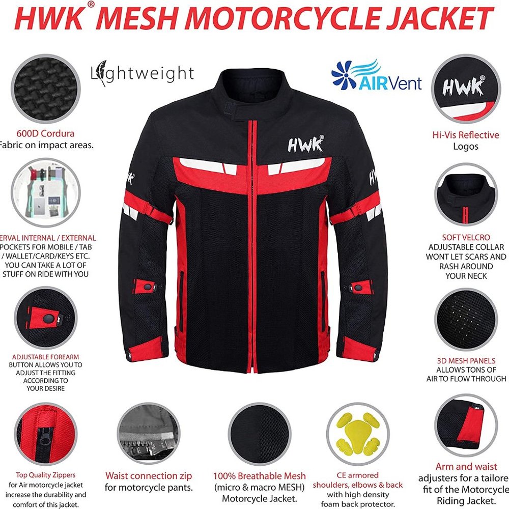 HWK Motorcycle Riding Jacket - Picture 3 of 4
